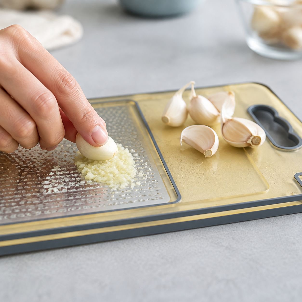 304 Stainless Steel Antibacterial Double-Sided Cutting Board with Knife Sharpener for Home Kitchen