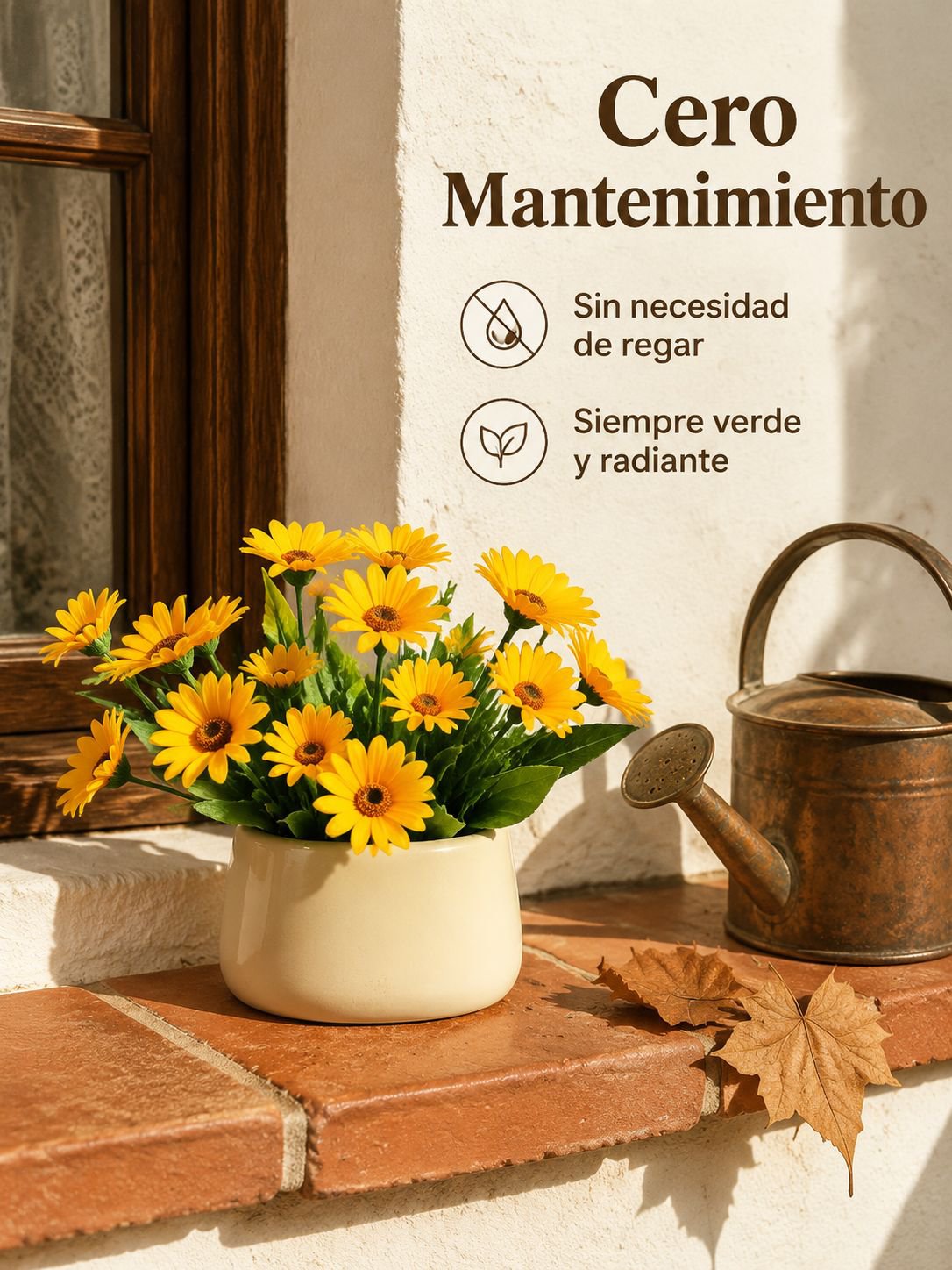 Maceta de cerámica para flores artificiales
