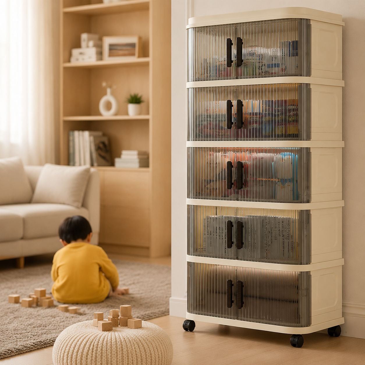 Space-saving organizer cabinet for small apartments
