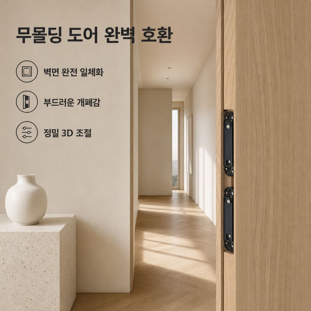 3D 조절 히든 경첩 180도 매립형 십자 숨은 경첩 목문용