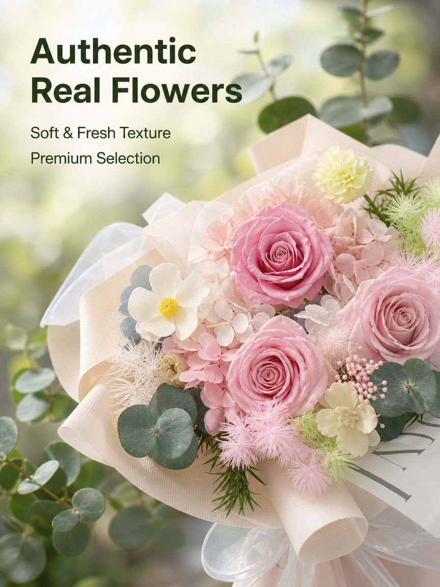 Preserved Bouquet Ornament