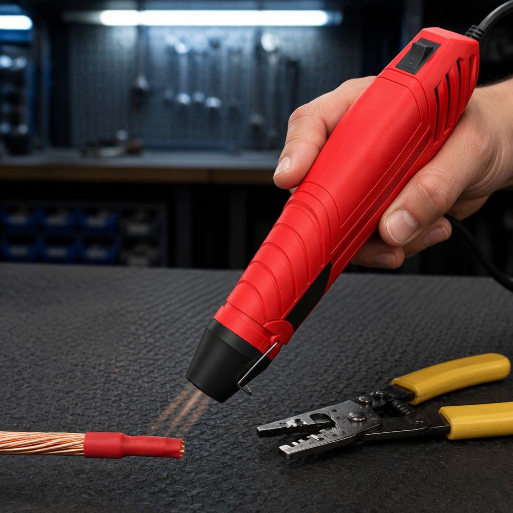 Mini 300W Hot Air Gun, Lightweight (approx. 281g), with Stand Ring and Soft Handle, DIY Hot Air Gun 