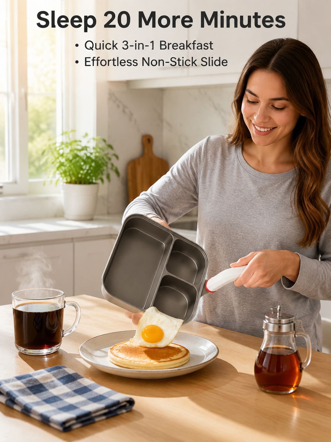 Durable Titanium Breakfast Fry Pan