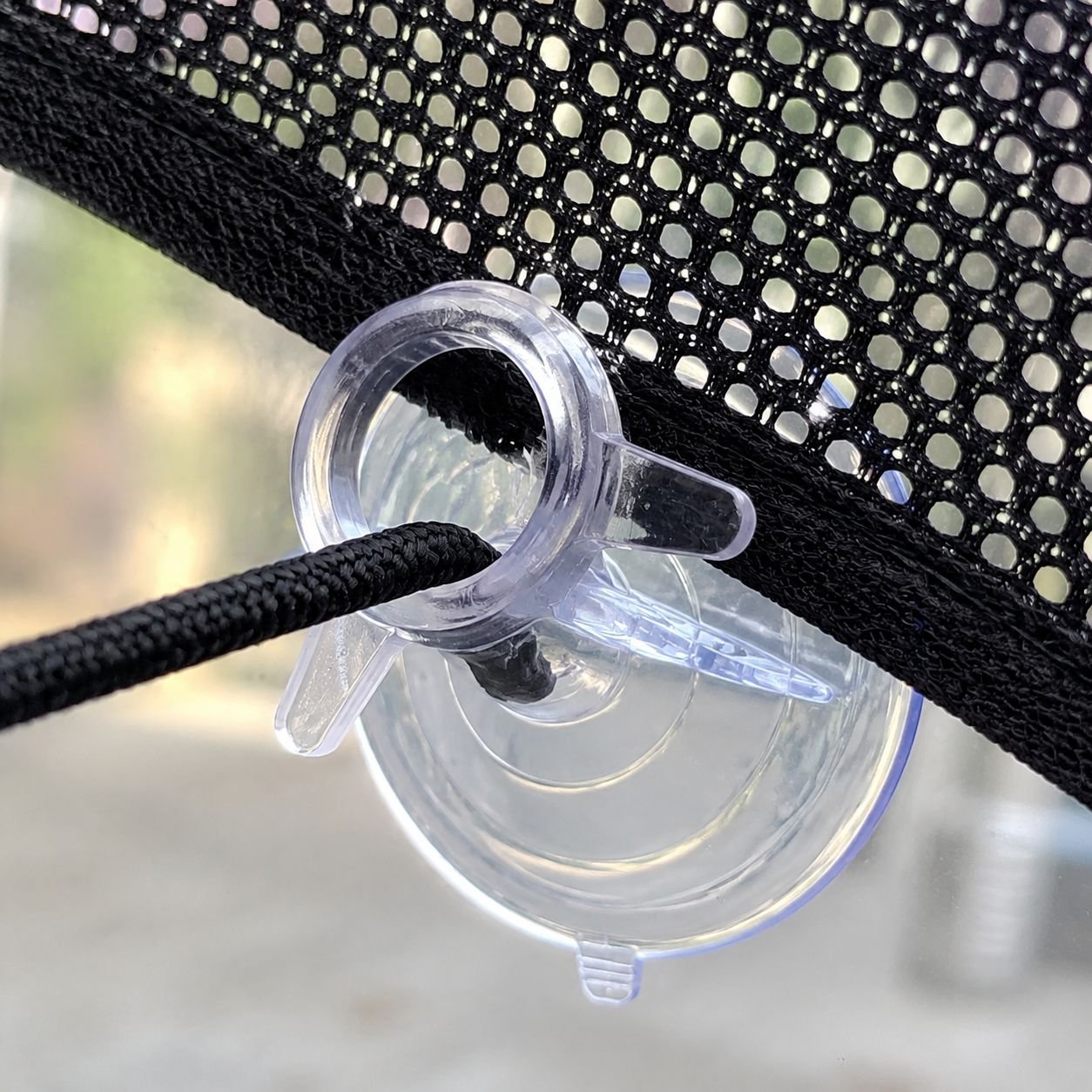 Durable car curtain suction cup made of clear PVC