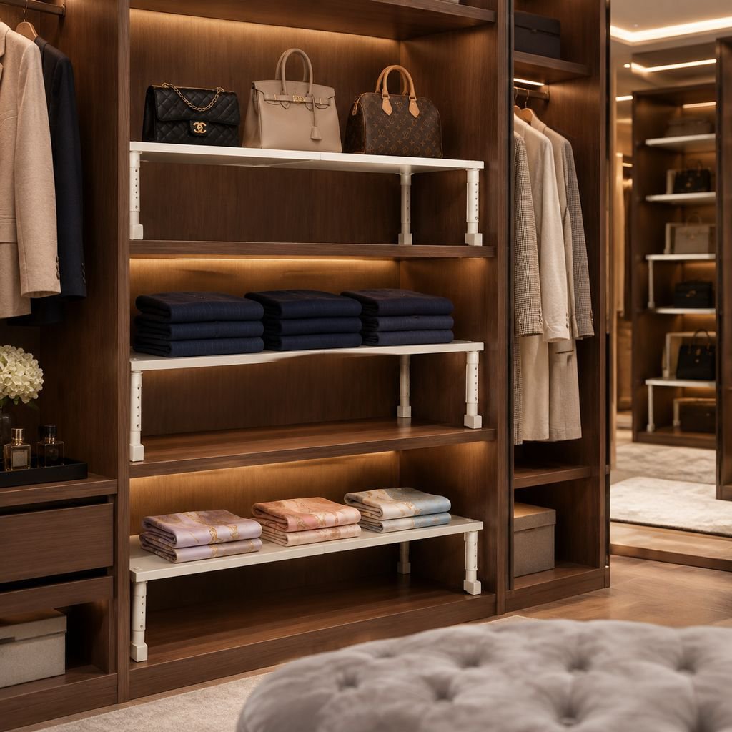 Multi-layer cabinet storing clothes and accessories