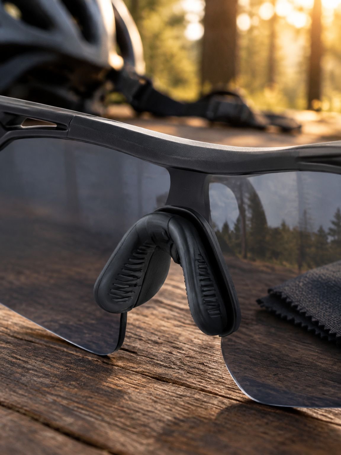 Protection des yeux contre poussière et projections à vélo