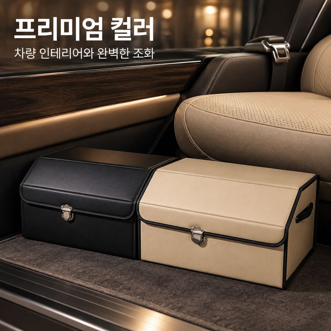 대용량 접이식 차량용 수납함