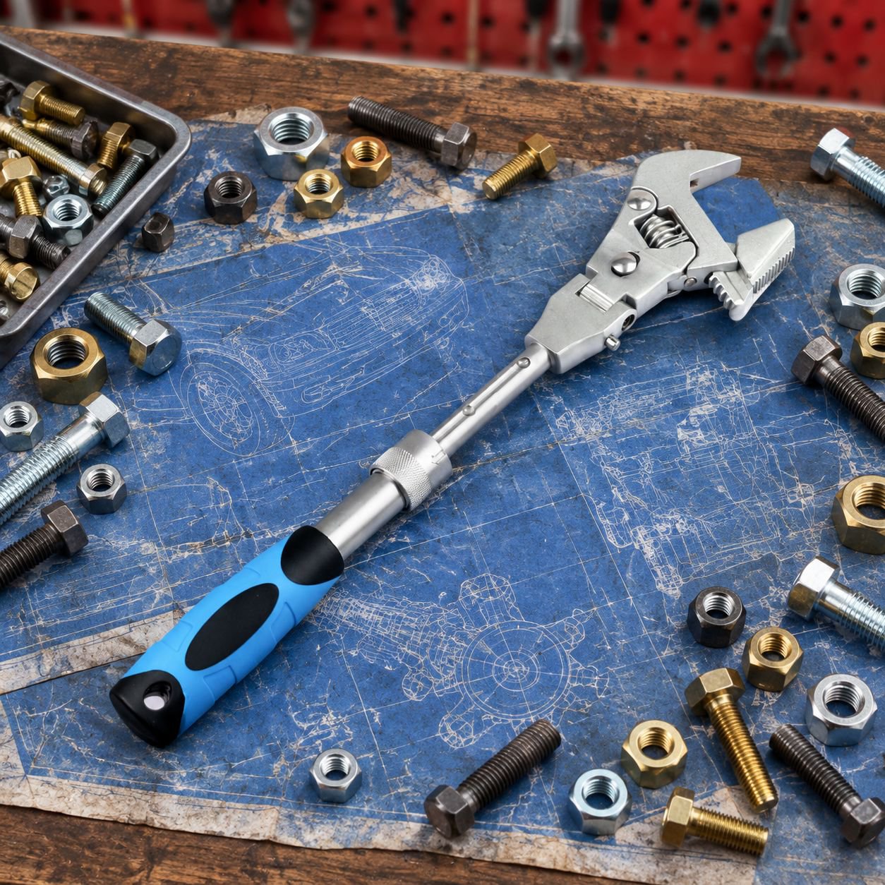 Versatile ratchet wrench for multiple applications