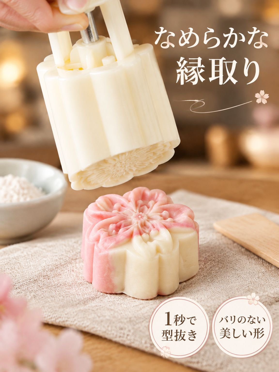 手押し式月餅型