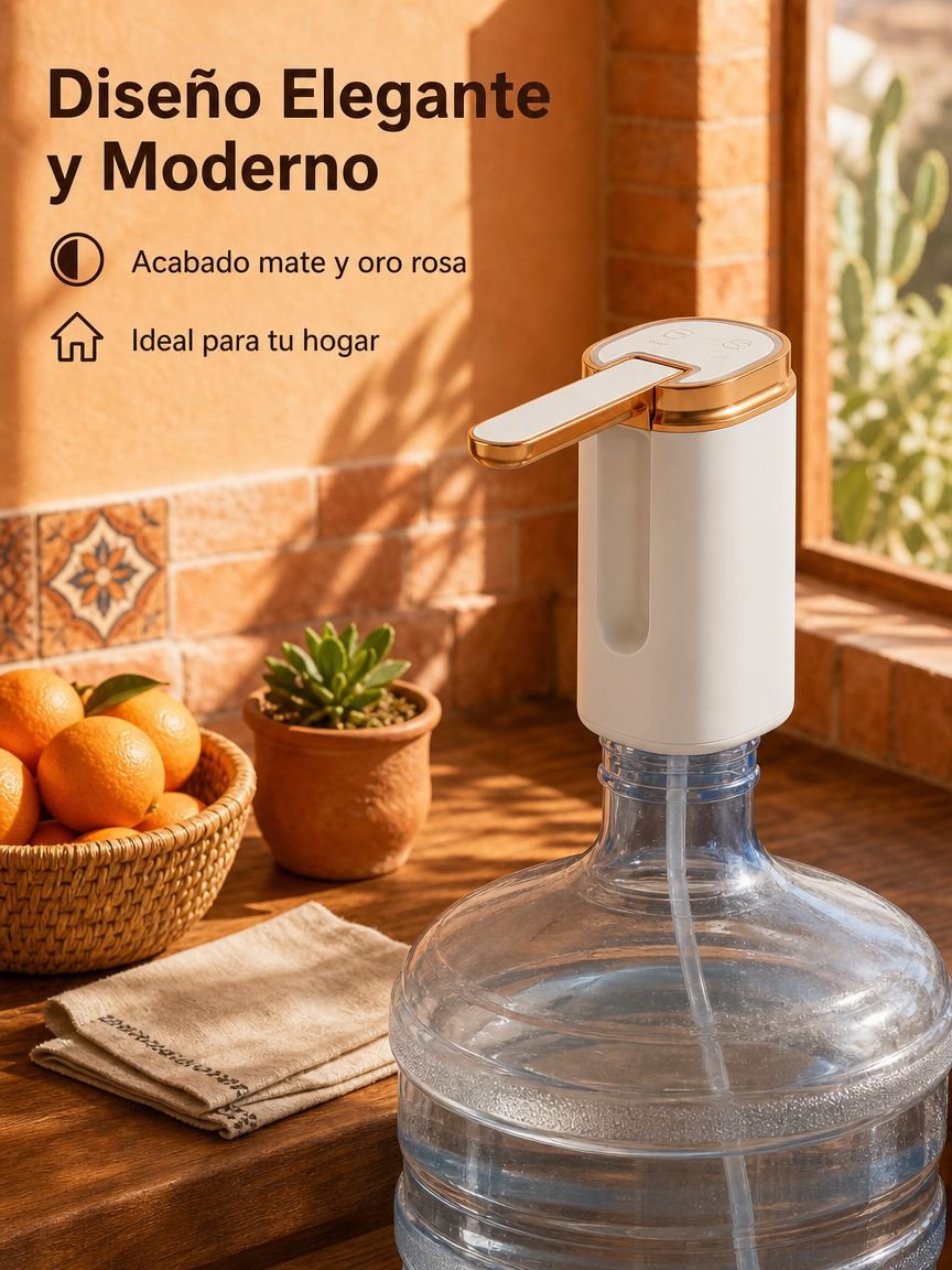 Bomba de agua eléctrica plegable portátil para bidones de agua, uso doméstico y exterior
