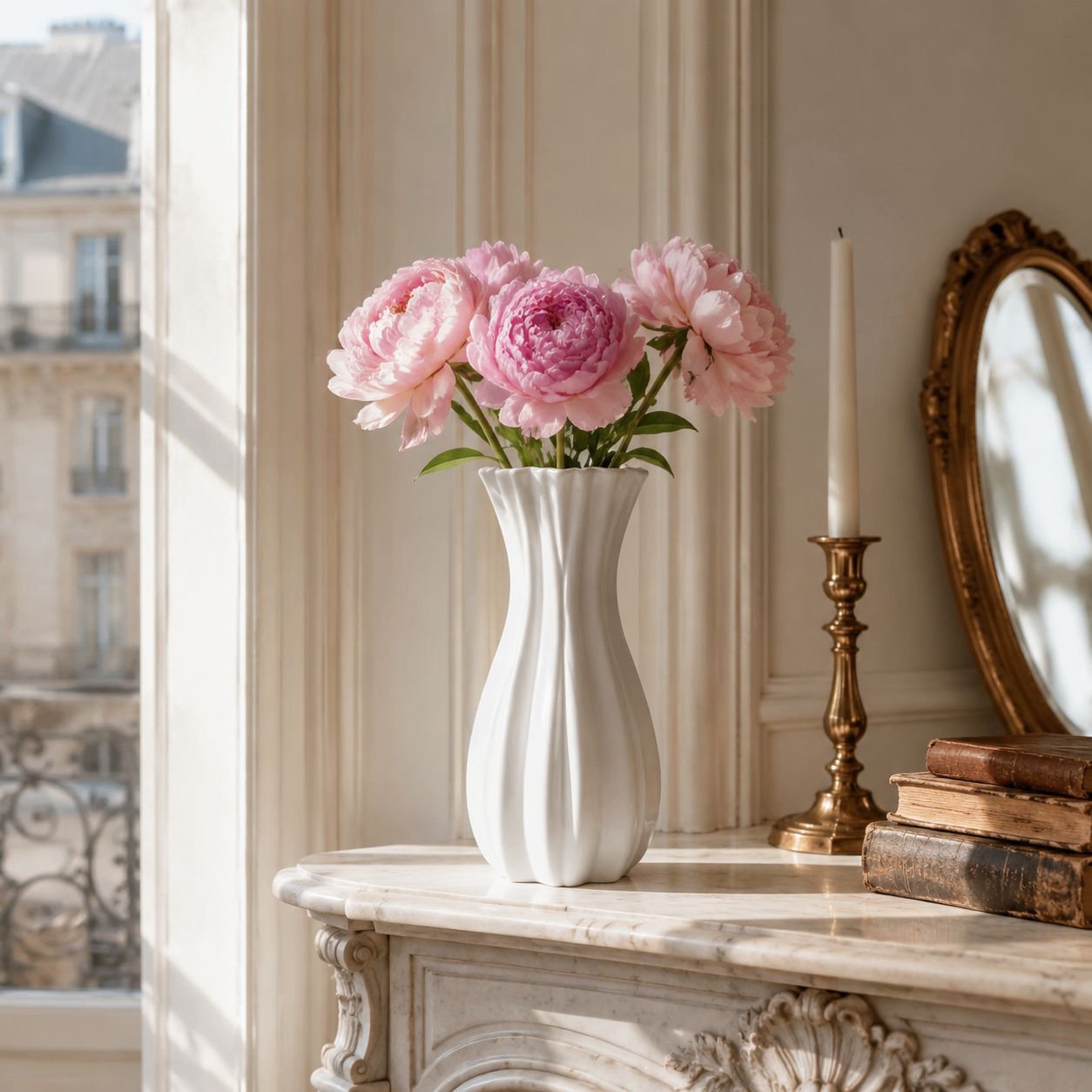 Pot de fleurs élégant