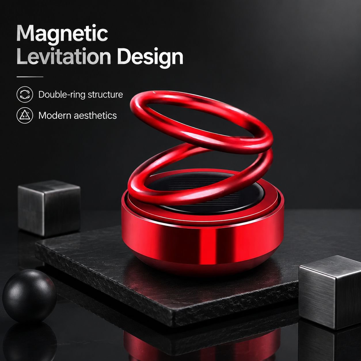 Solar Energy Floating Car Air Freshener Decoration
