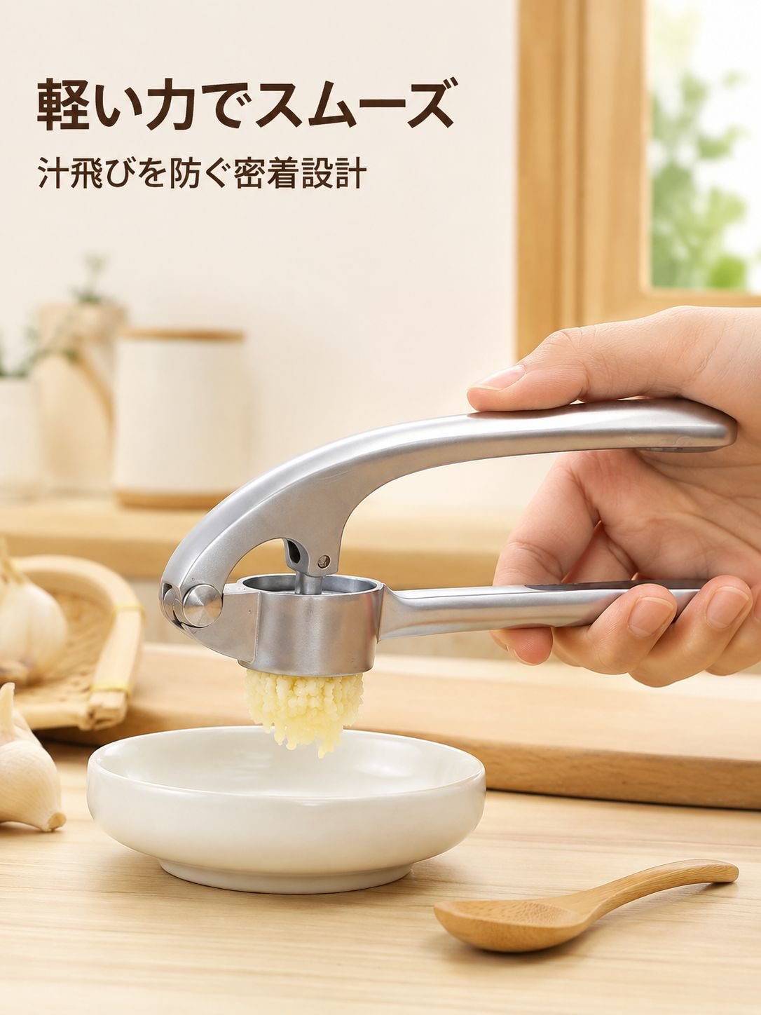 家庭用大型ニンニクプレス