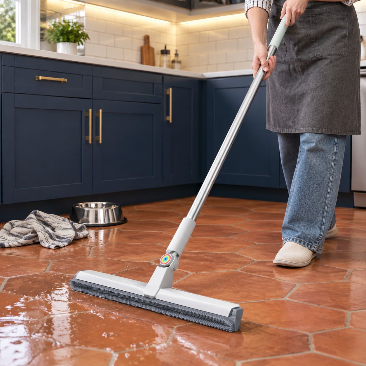 Magic Silicone Upgraded DoubleSided Bathroom Wiper Floor MultiUse Adjustable Broom