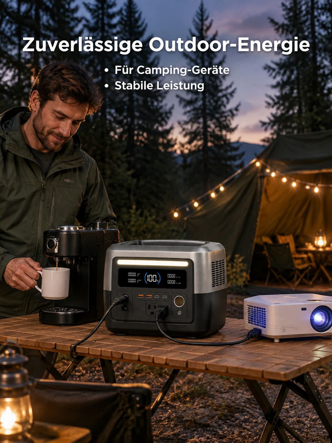 Tragbare Outdoor-Stromversorgung 2 kWh 220V Hochleistungs-Notenergiespeicher