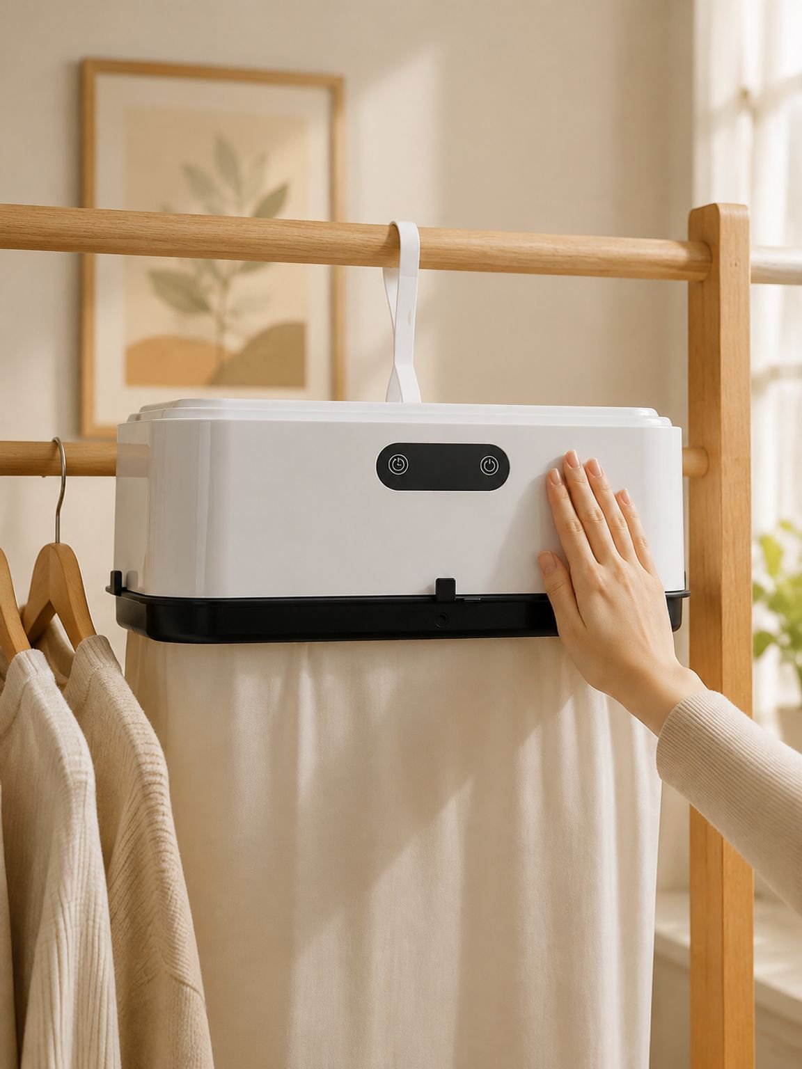 Mini multifunctional clothes dryer with fast drying feature