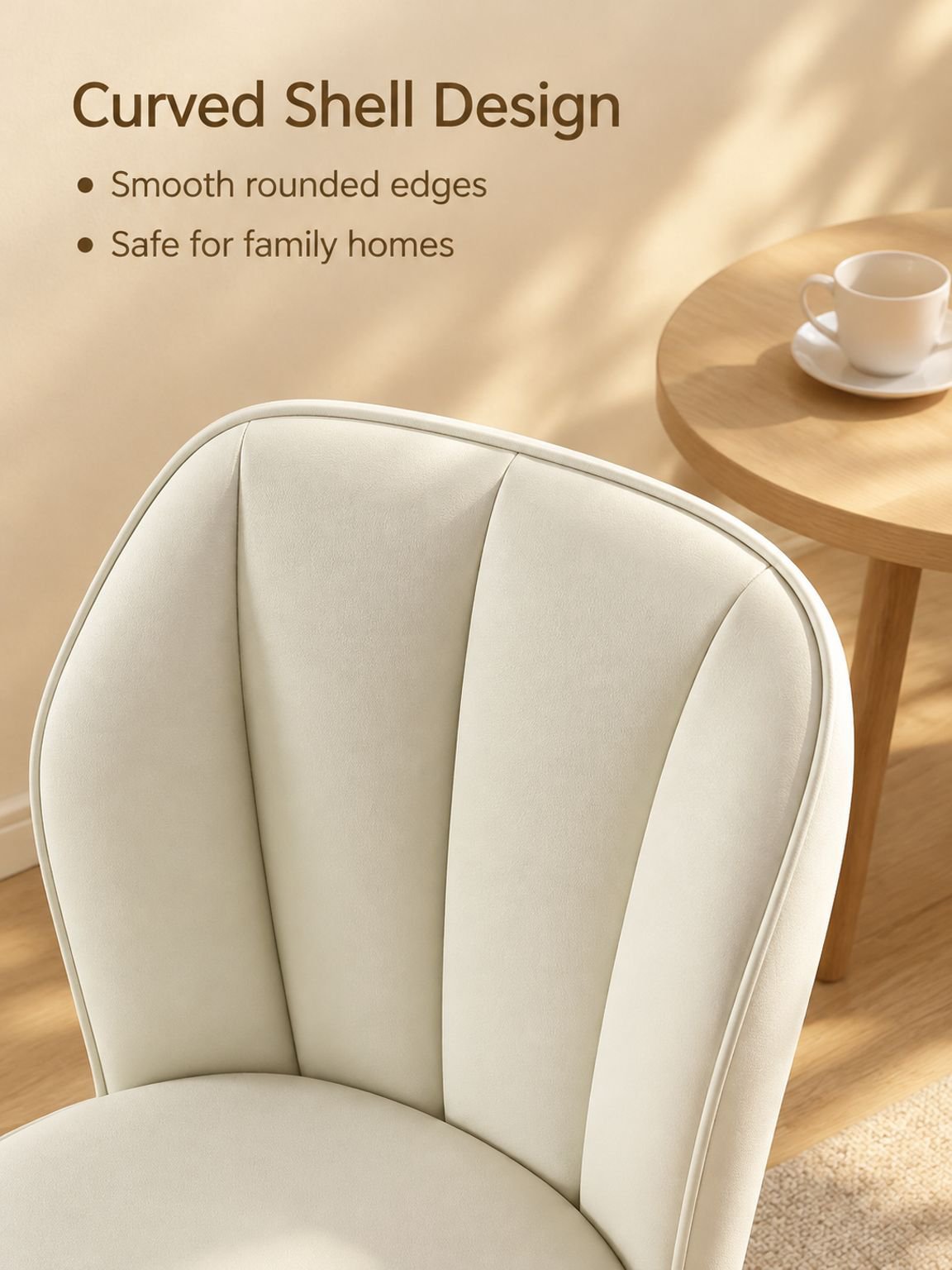 Close-up of the premium upholstery and cushioned seat