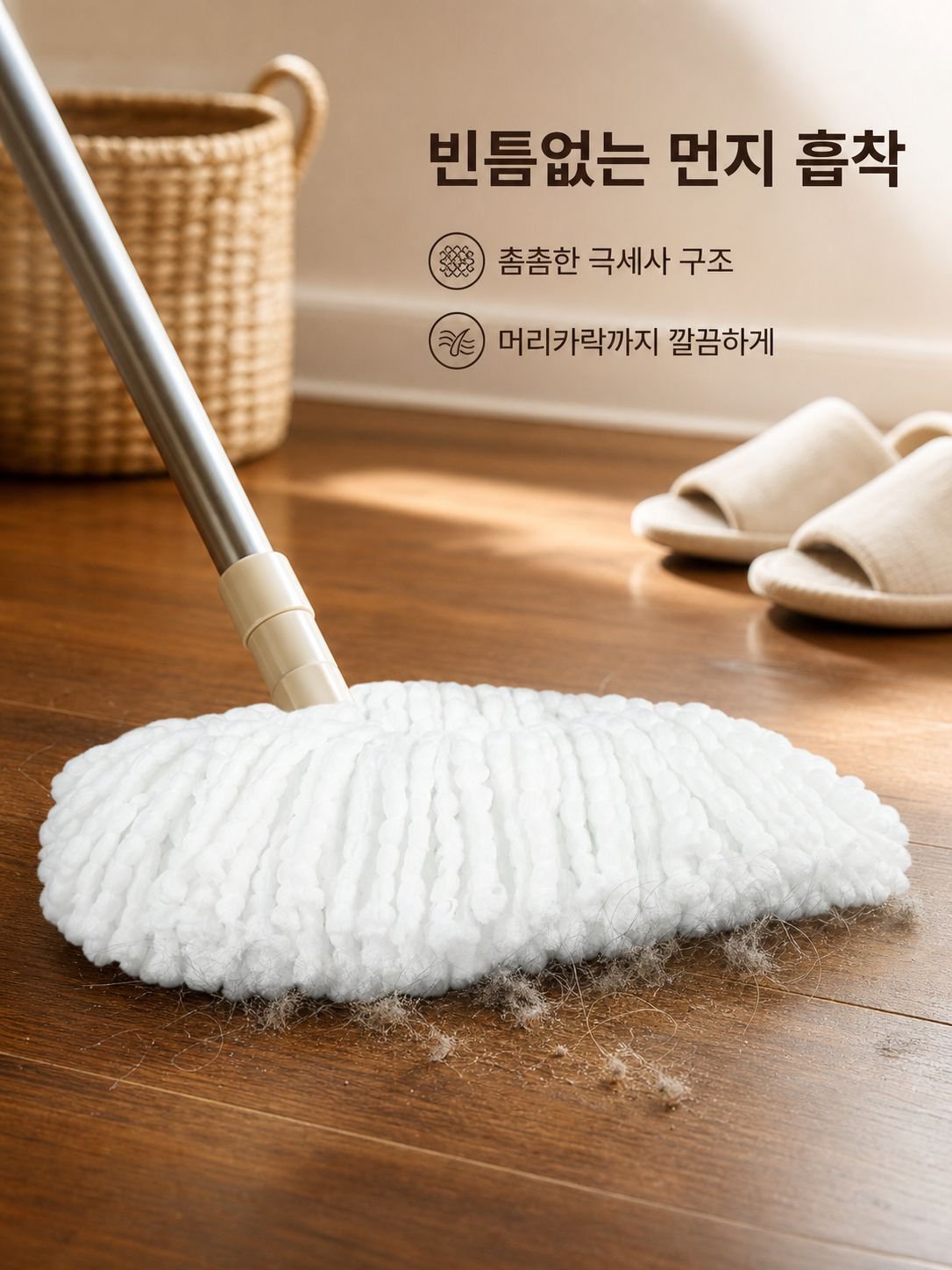 가정용 회전 물걸레 청소기 세트 손쉬운 청소 필수품