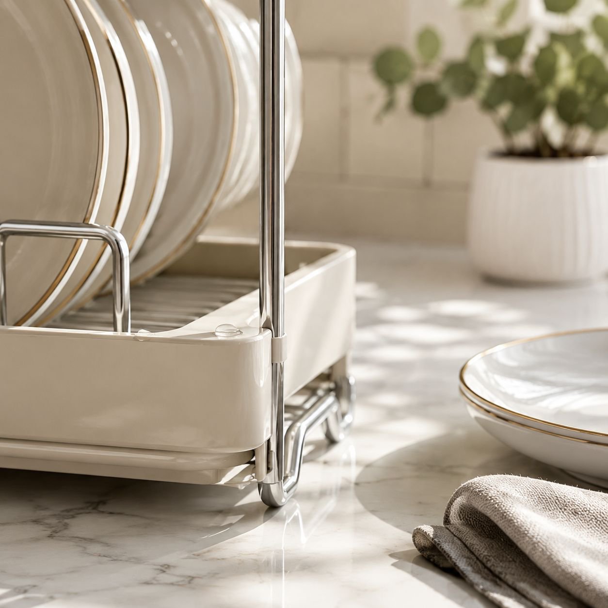 Stainless Steel Sink Dish Rack for Drying and Storage