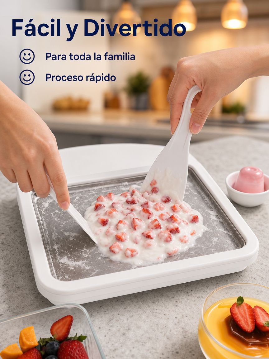 Máquina portátil pequeña para helado frito