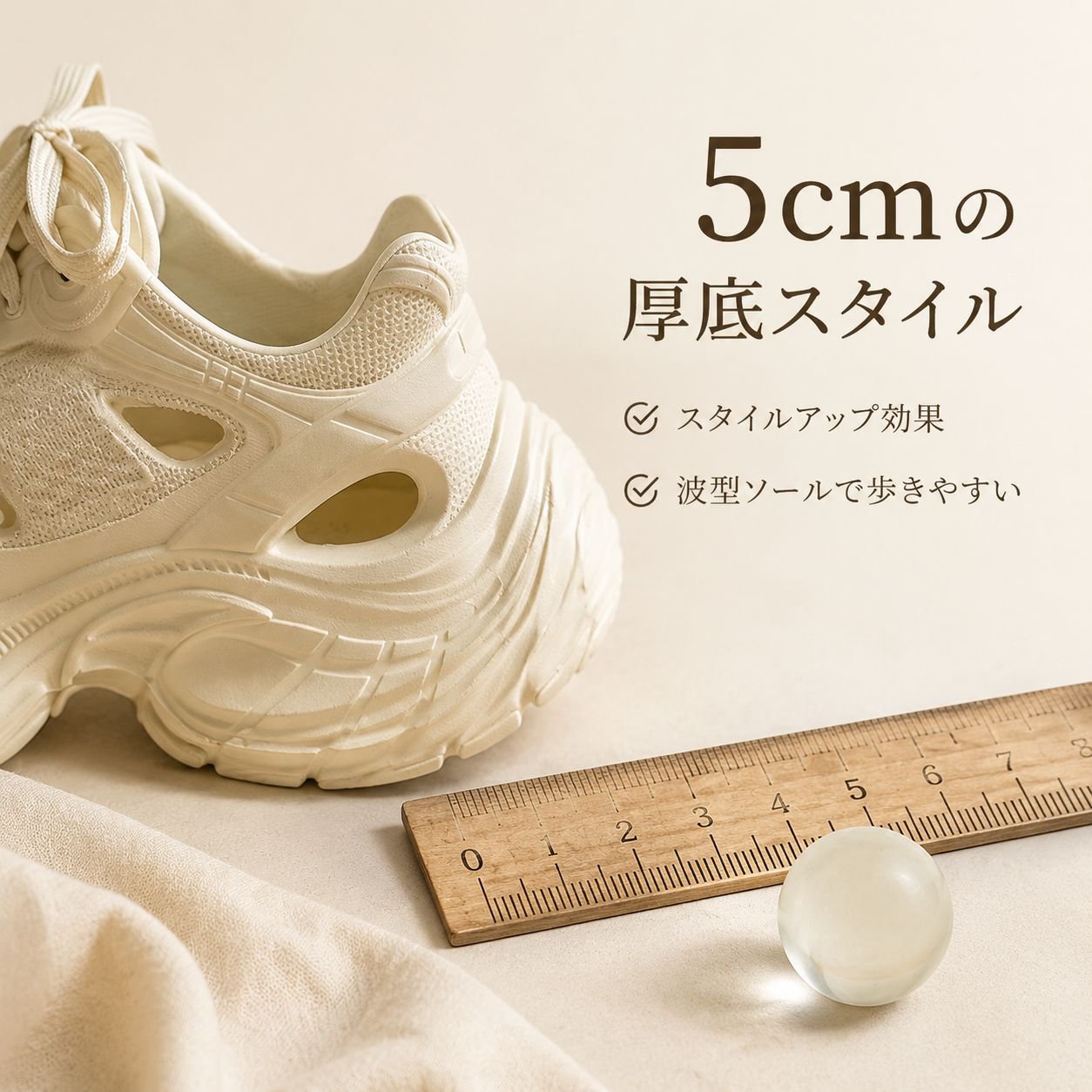 トレンド厚底滑り止め快適ダッドシューズ