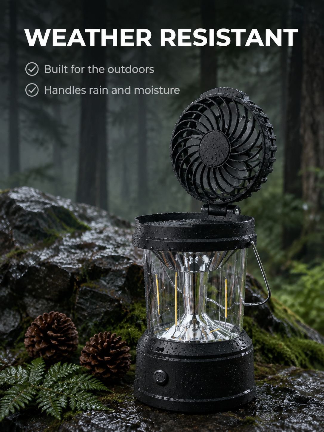 Lightweight and portable camping lantern ideal for outdoor adventures