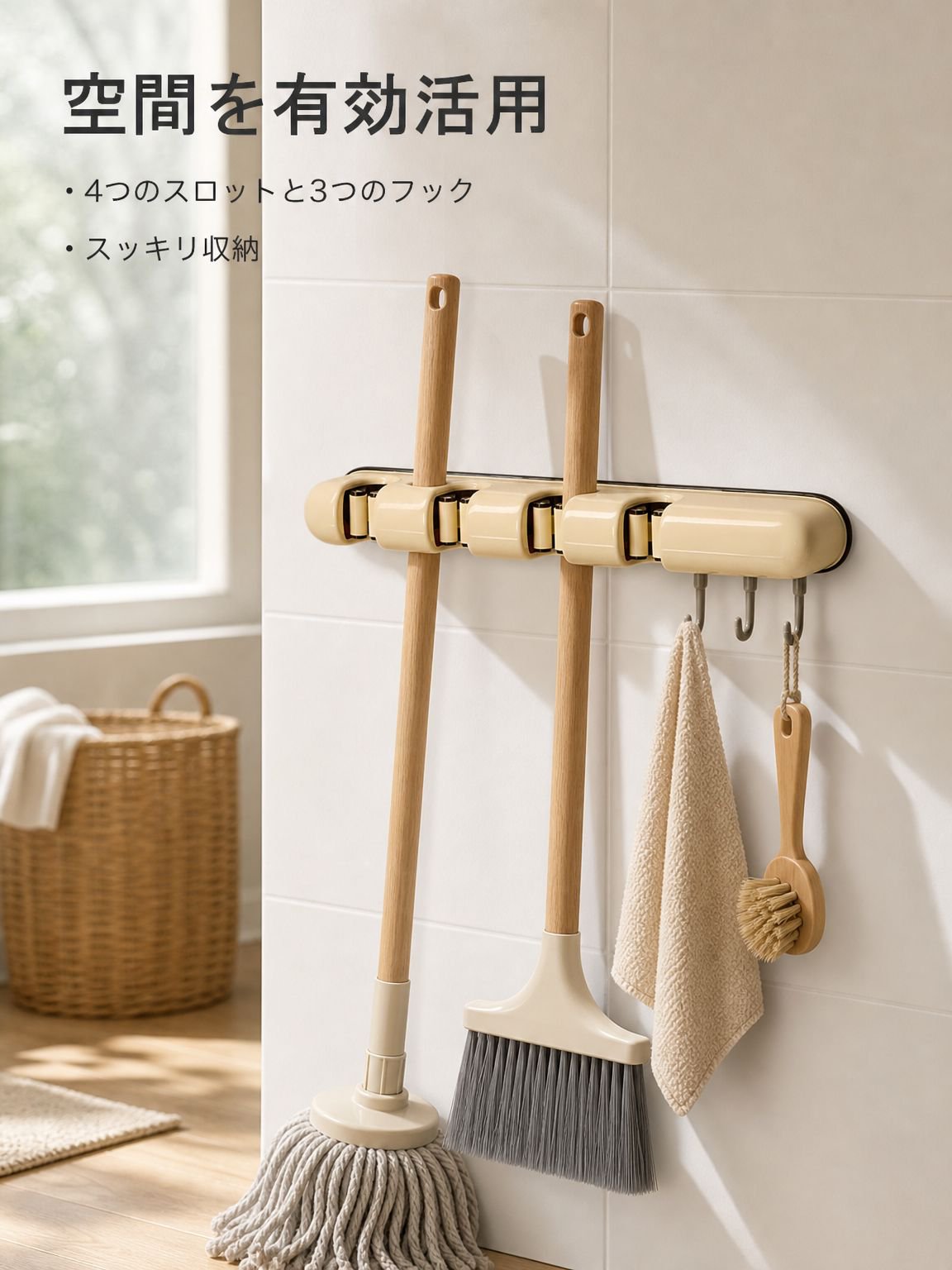 モップ収納ラック