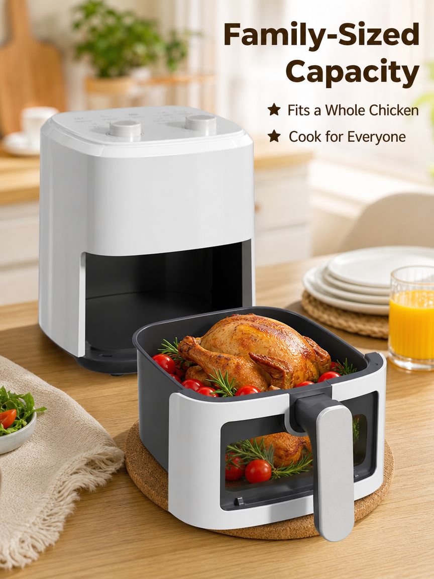 Home Visual Large Capacity Mechanical Air Fryer