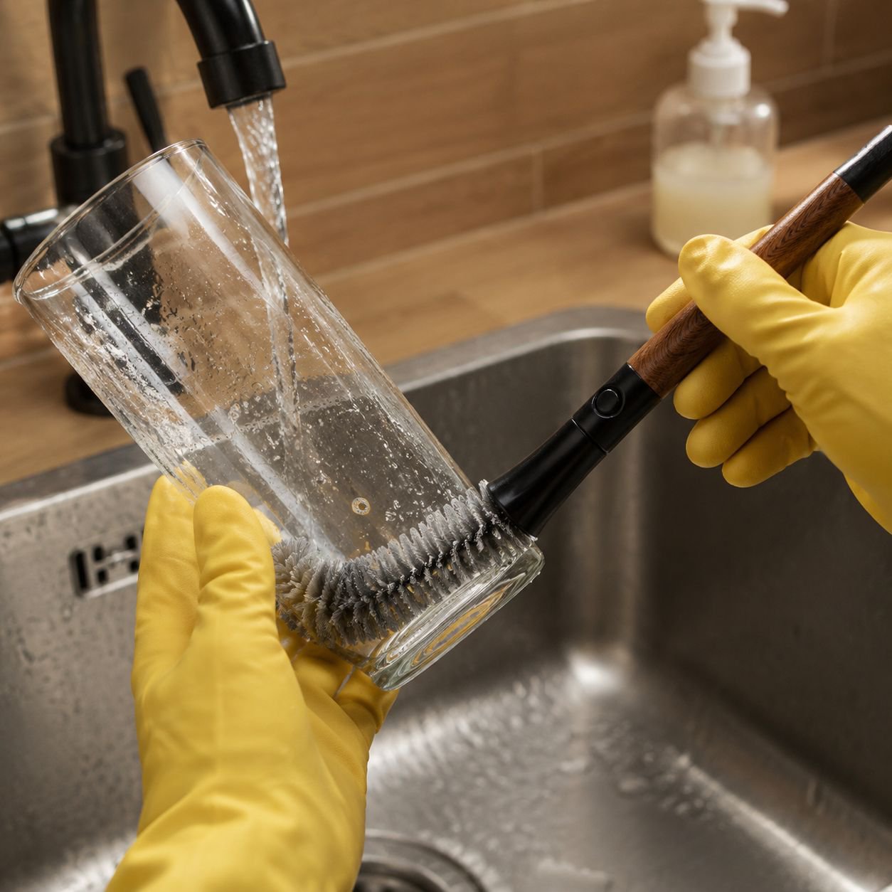 Multi-Functional Bendable Cup Brush