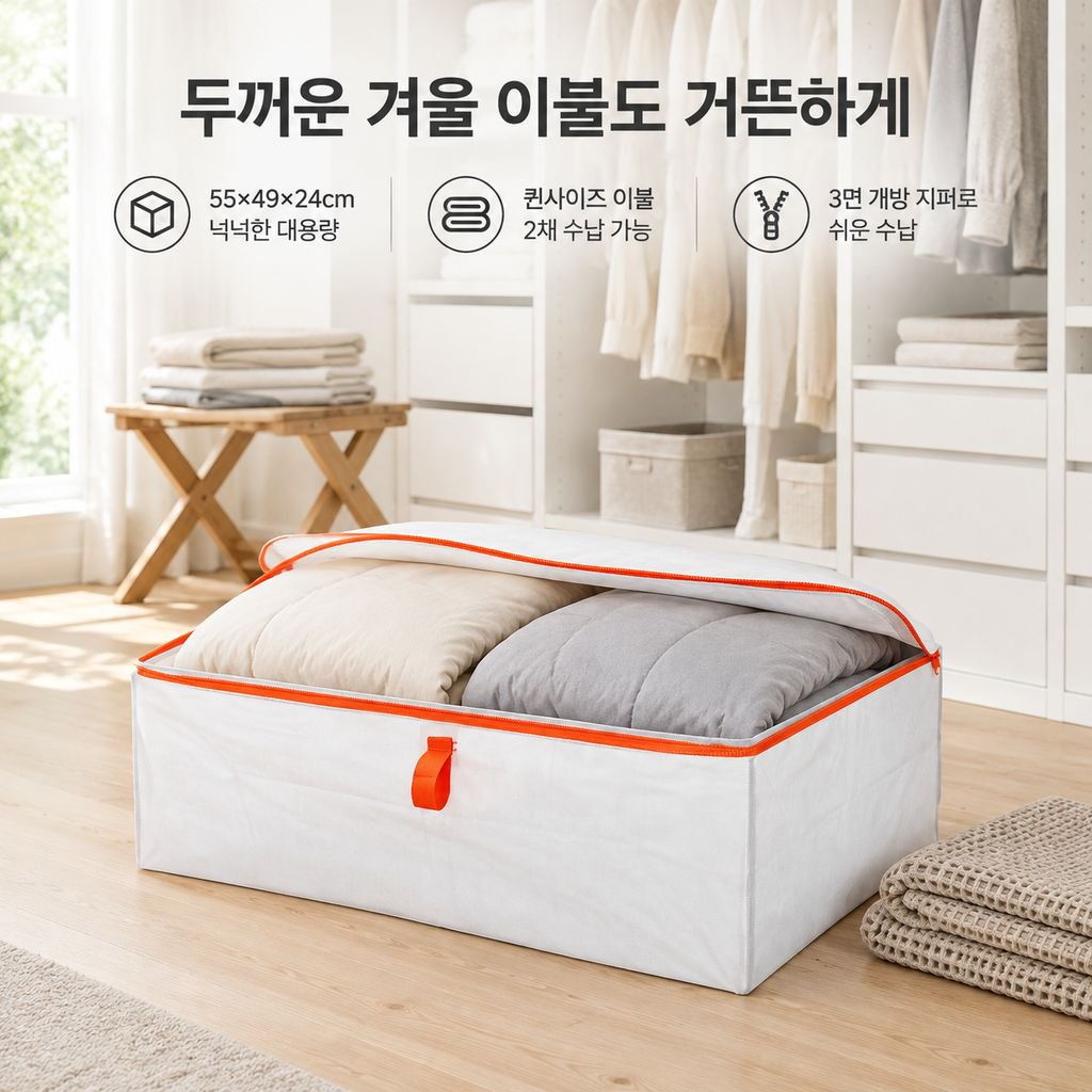  파클라 수납백 옷정리 방수 방습 곰팡이방지 대형 두꺼운 수납함
