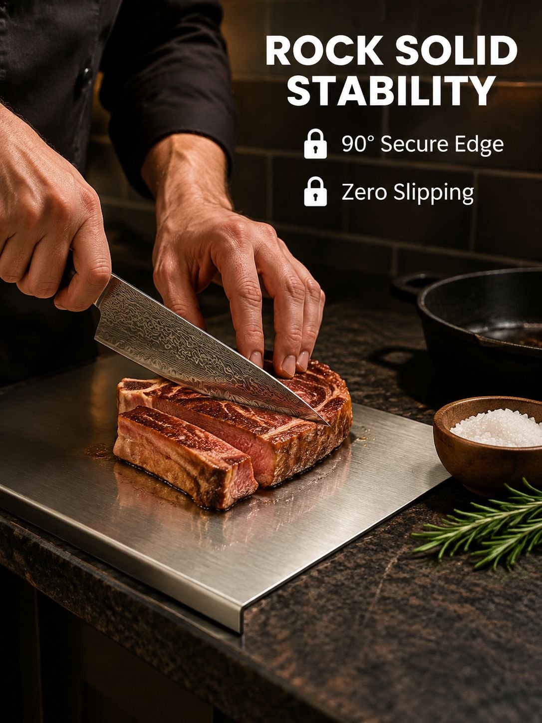 [Boost Efficiency] 4-in-1 Pure Titanium Cutting Board