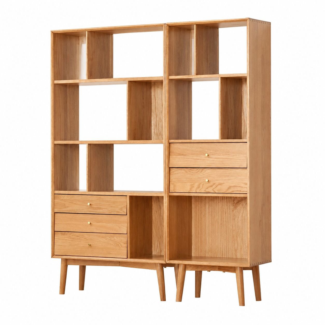 Modern Solid Wood Storage Cabinet Kitchen Shelf (Vietnam Made, Fast Delivery)