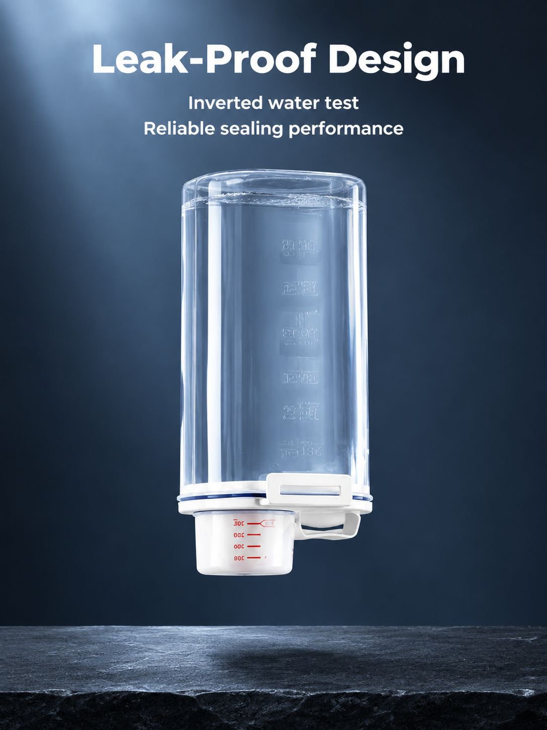 Airtight cereal container with easy pour design for convenient serving
