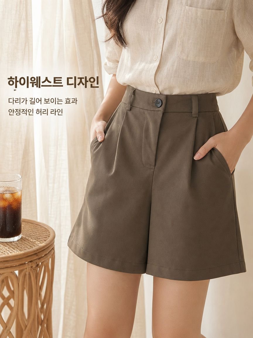 일본 스타일 고허리 루즈핏 슬림 중바지 여성 봄 여름 캐주얼 팬츠