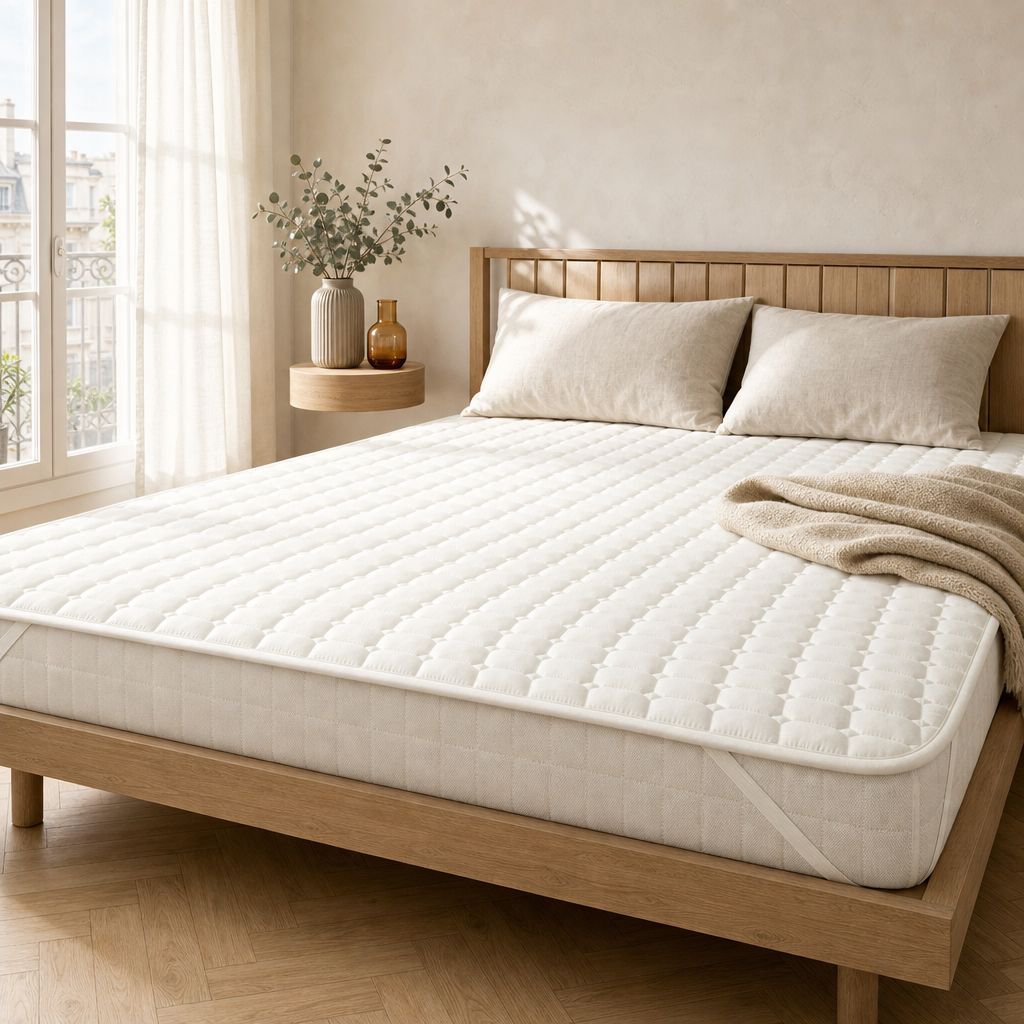 Protège-Matelas Imperméable Matelassé Fibre de Soja Alèse