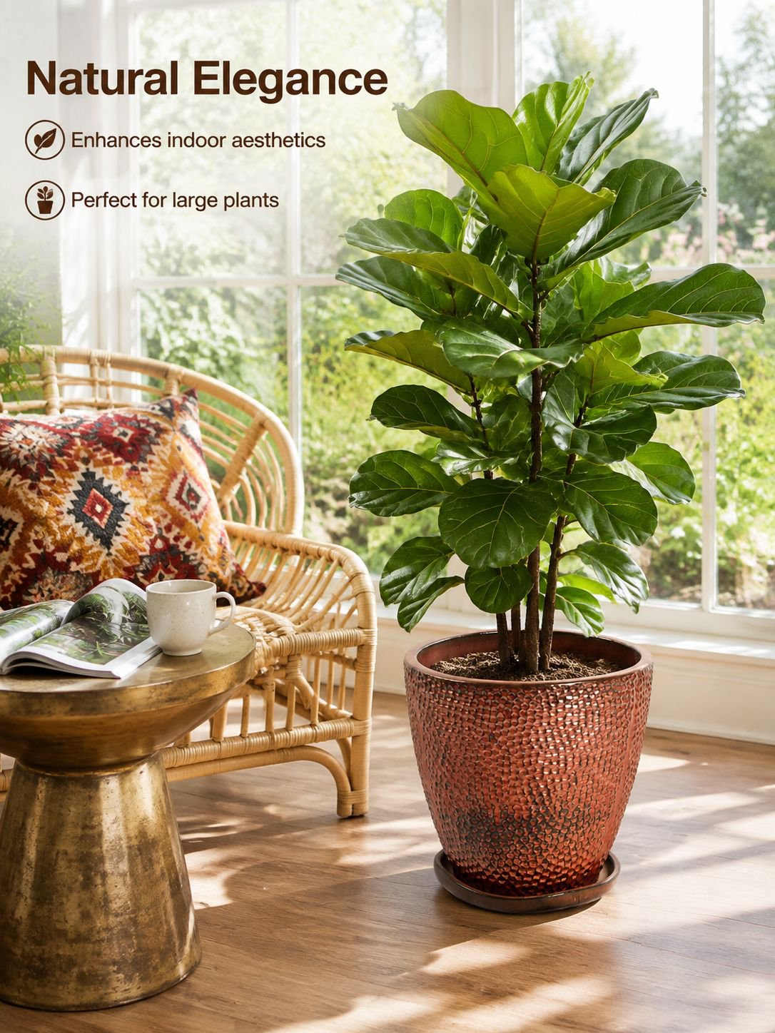 Flower pot garden large ceramic flower pot