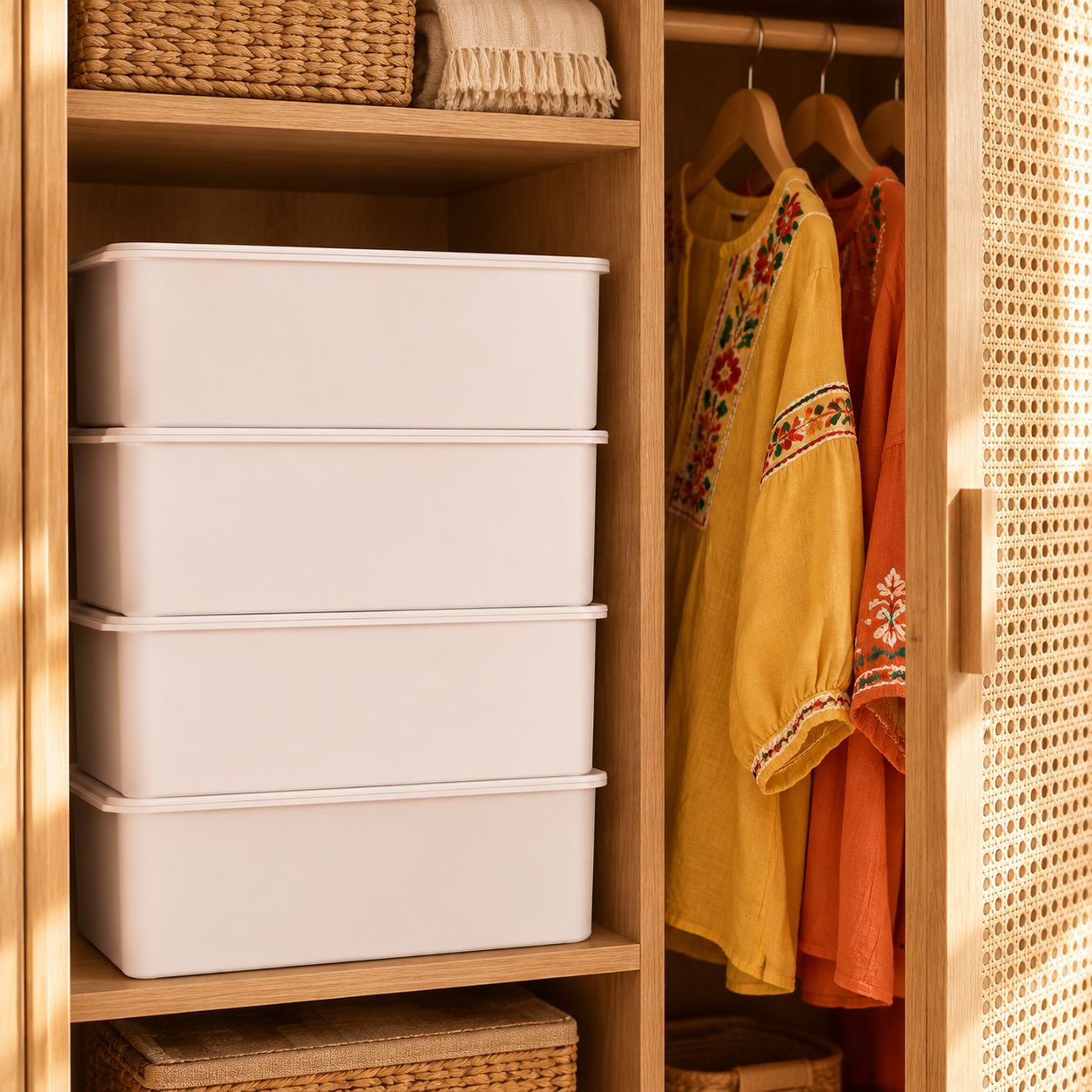 Organizador de plástico para ropa interior
