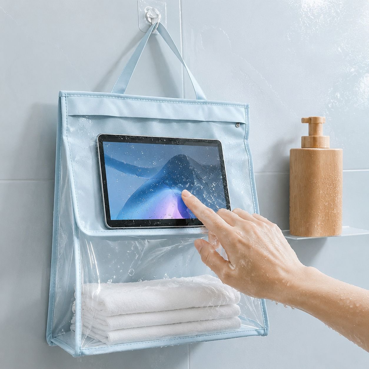 Wall-mounted Waterproof Bathroom Organizer Bag