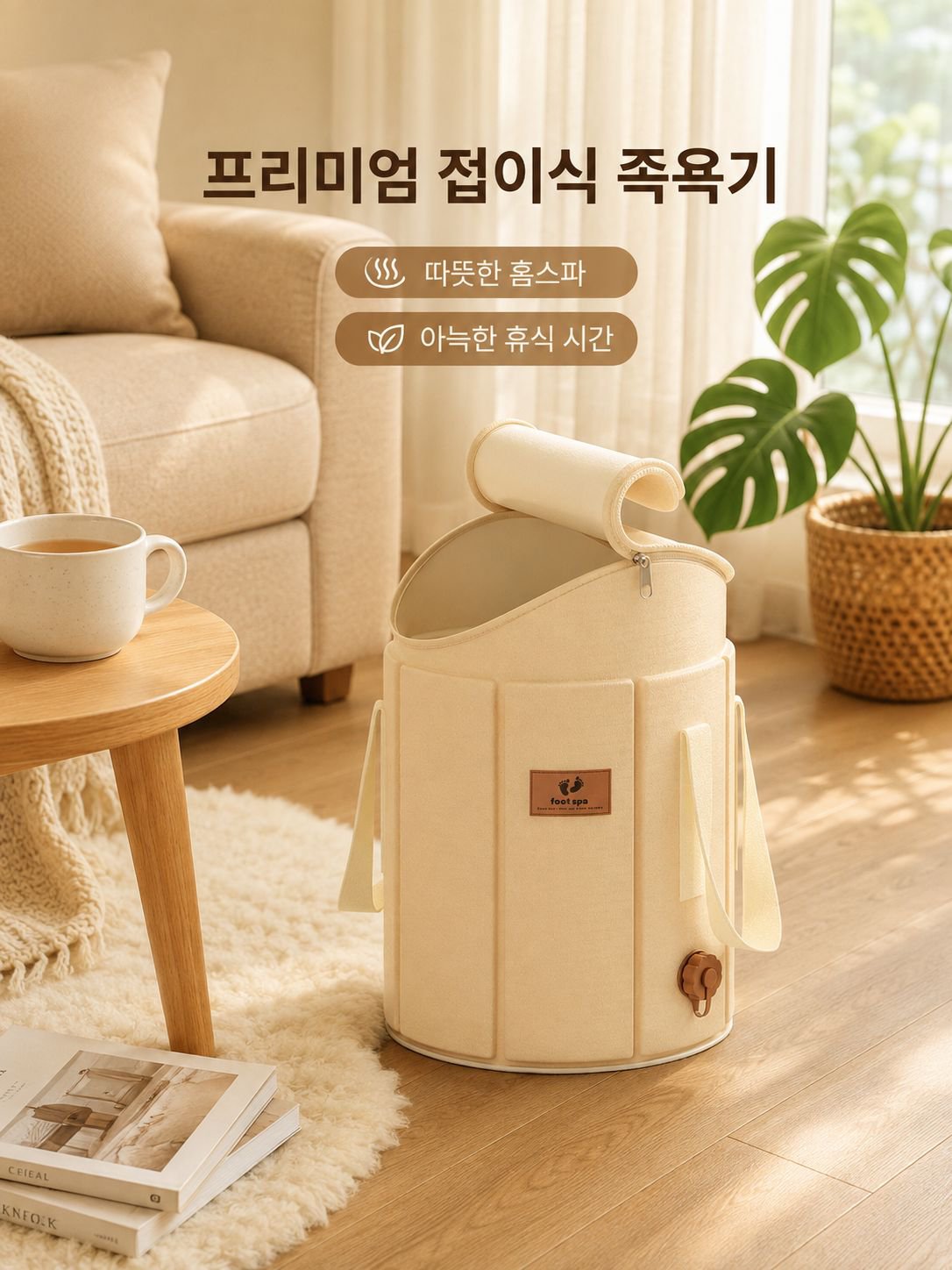 가정용 휴대용 키높이 발 담그는 통