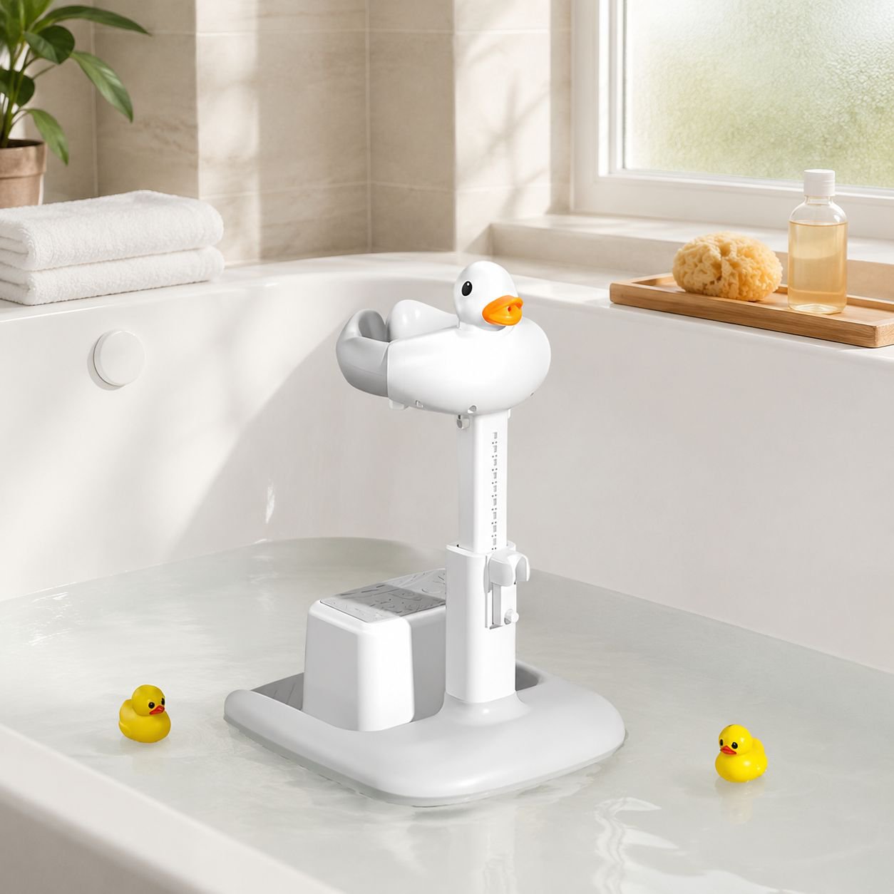 Non-slip Infant Bath Seat, Toddler Bath Support Holder