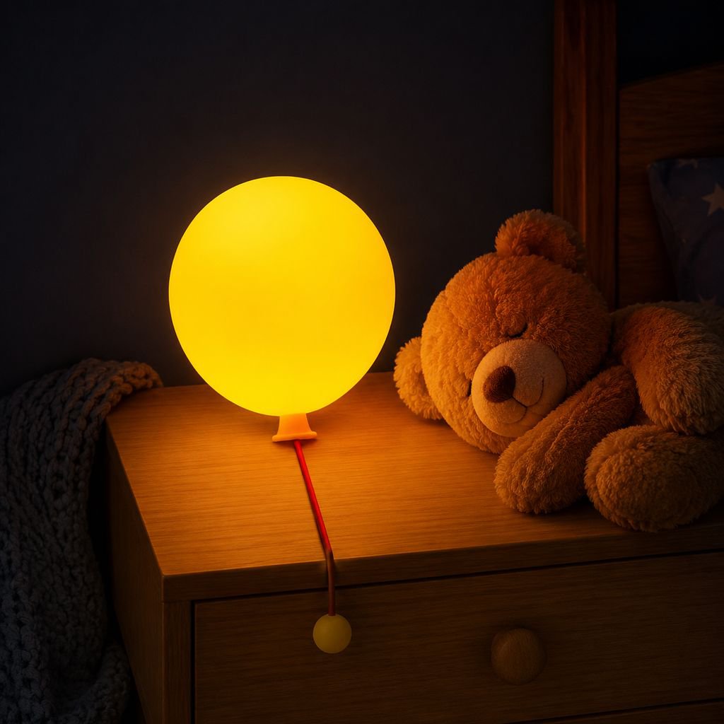 Easy-to-mount portable night lamp for parents