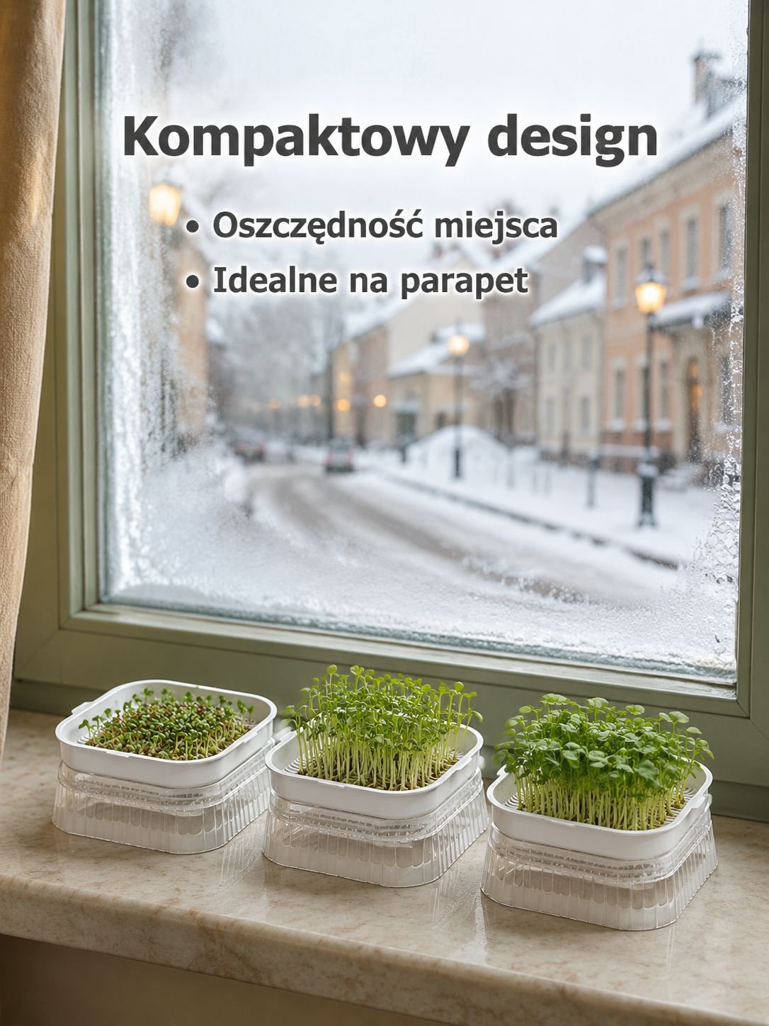 Kiełki wodne gotowe do spożycia z pojemnika