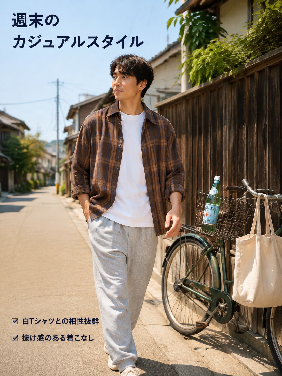 レトロで合わせやすいカジュアルシャツ