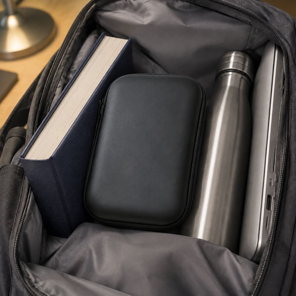 Travel Essential Power Bank and Cable Kit with multiple charging cables