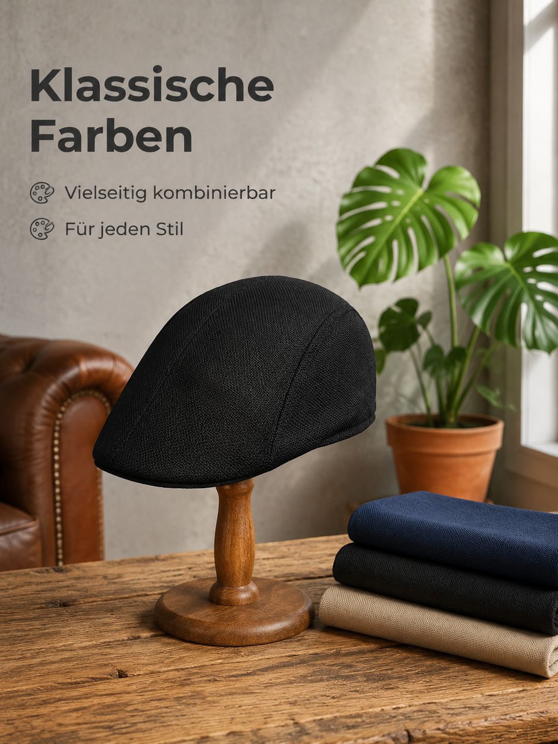 Elegante und praktische Schirmmütze für ältere Männer