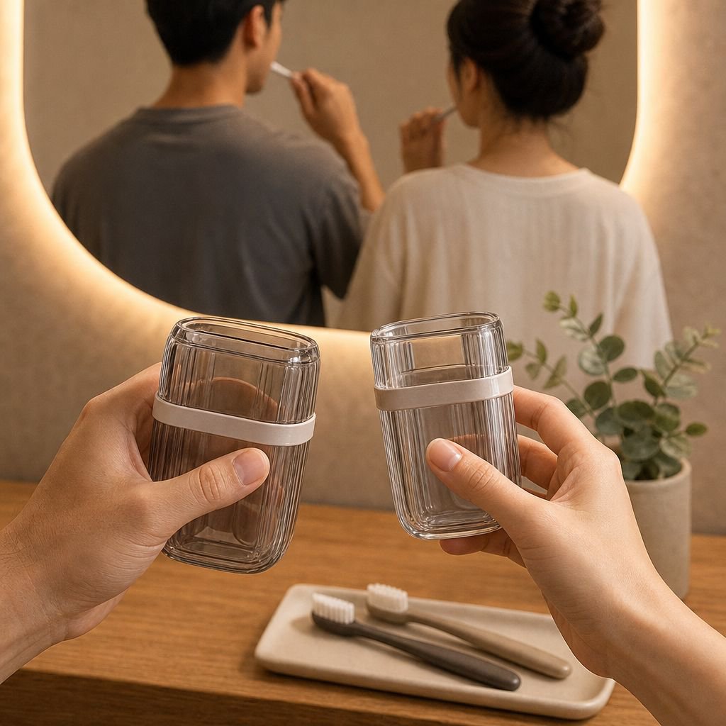 Boîte porte-savon et brosse à dents de voyage, accessoire de rangement pour salle de bain