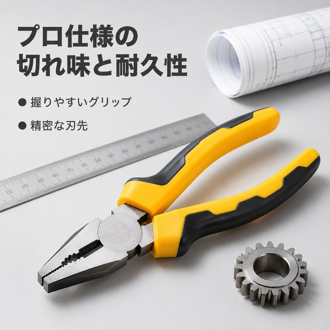 多機能省力ペンチ 業務用プライヤー ワイヤーカットフラットペンチ