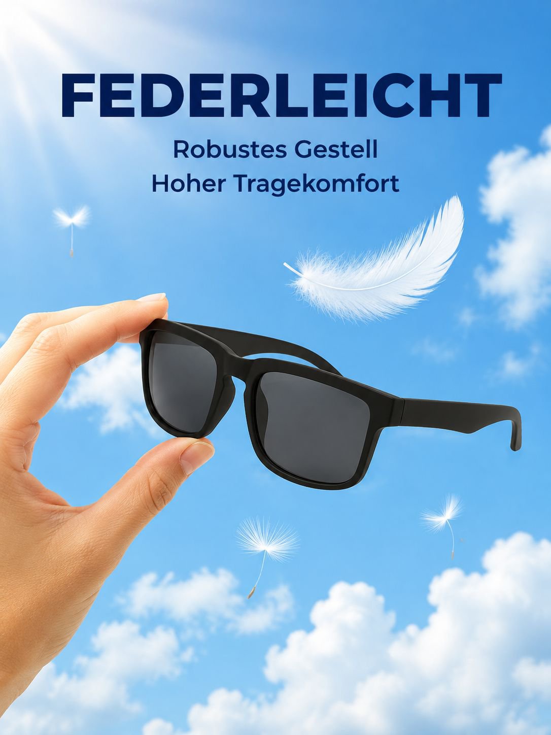 Modische Quadratische Outdoor-Sport-Sonnenbrille