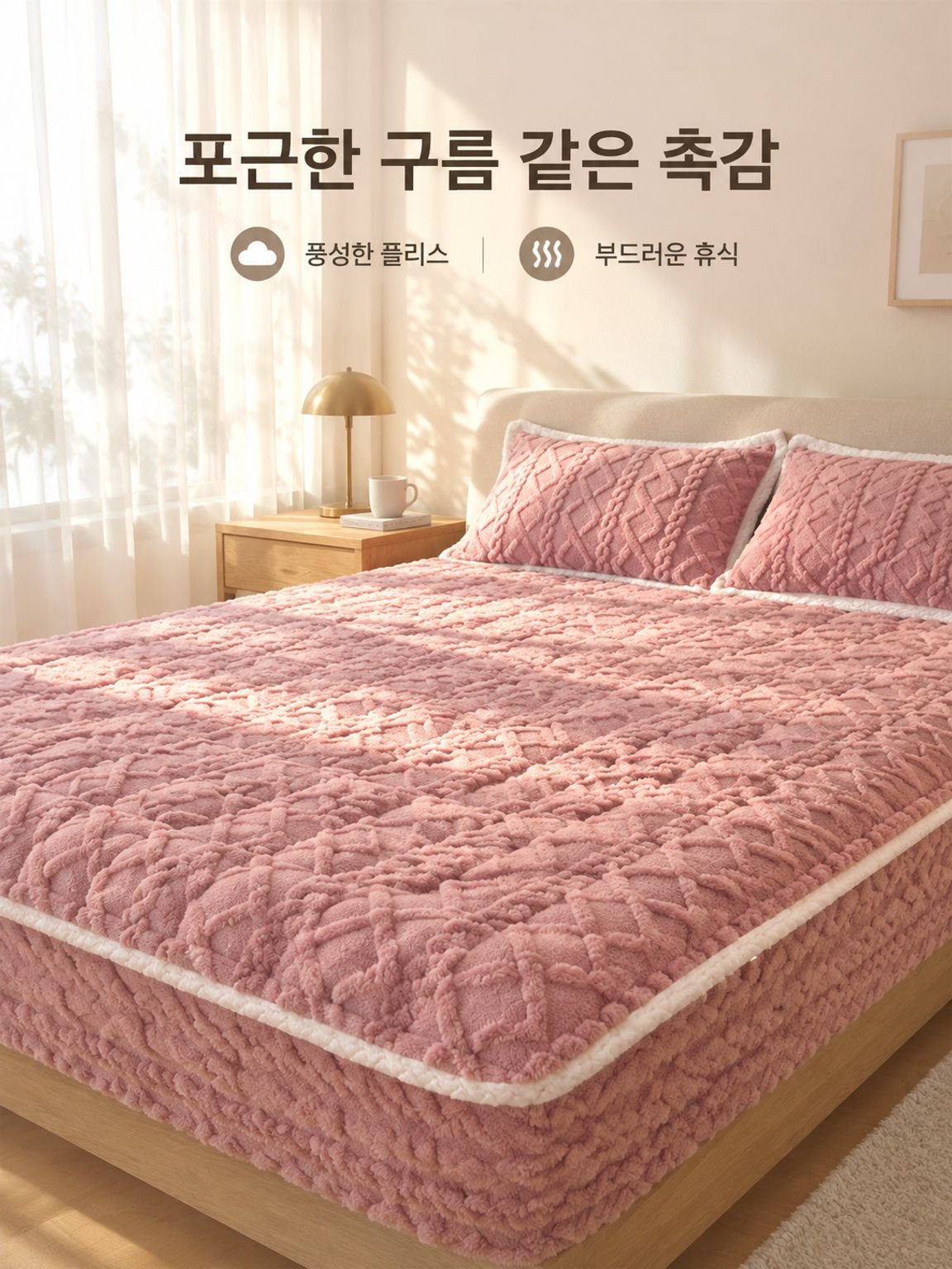 A등급 밀크 플리스 순면 항균 매트리스 커버