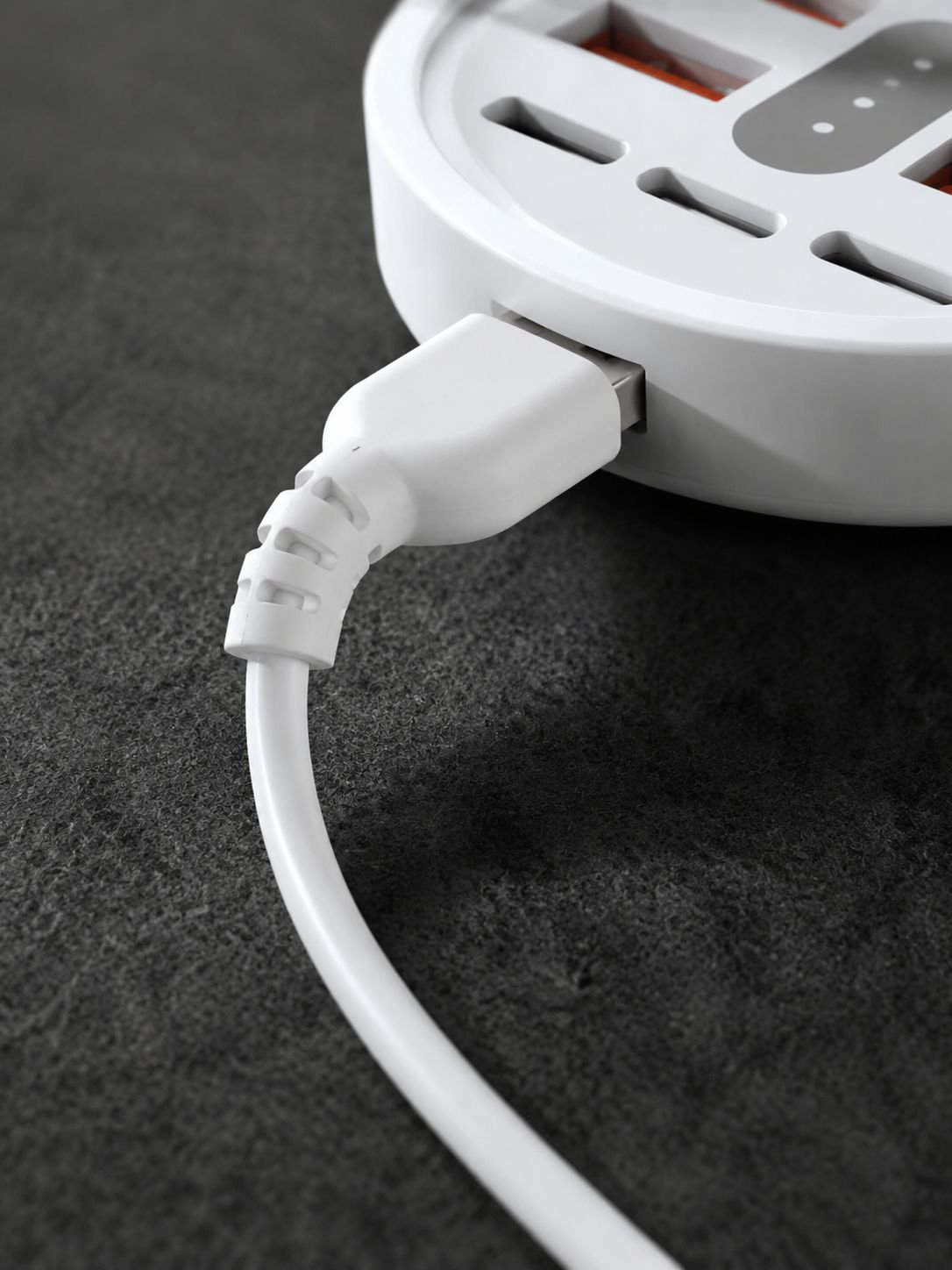 Circular 8-in-1 Portable Multi-Port Dock with USB + Type-C Fast Charging Phone Adapter Power Strip